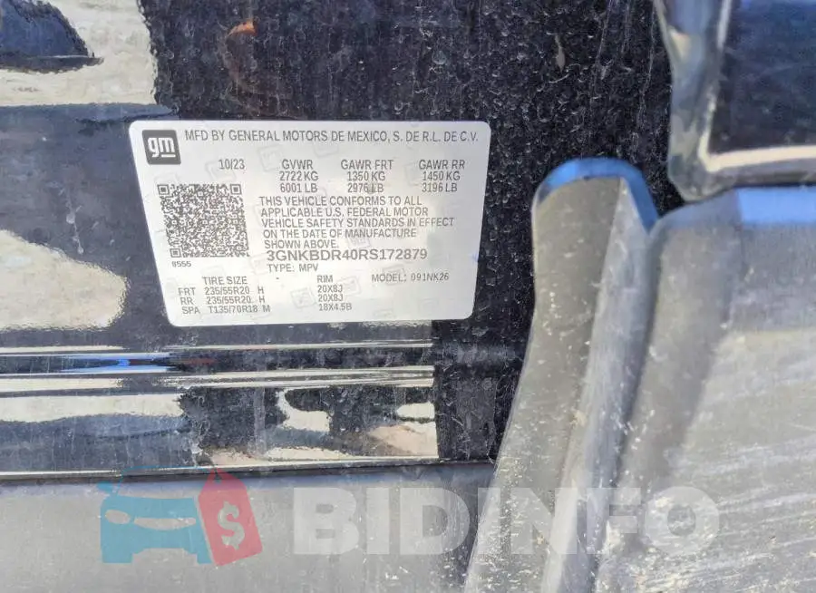 3GNKBDR40RS172879 Photo# 13