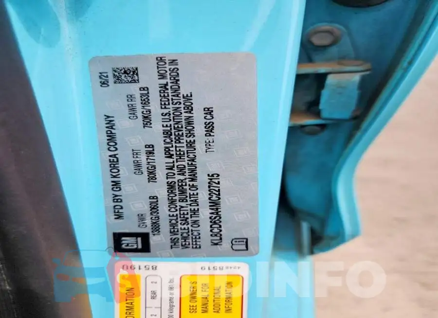 KL8CD6SA4MC227215 Photo# 12