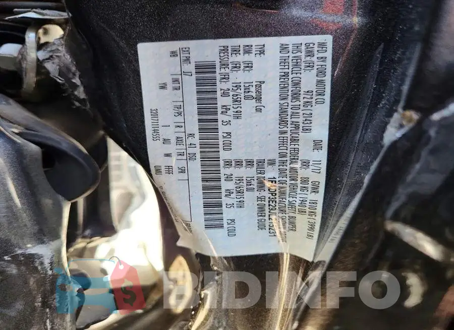 1FADP3E29JL215231 Photo# 12