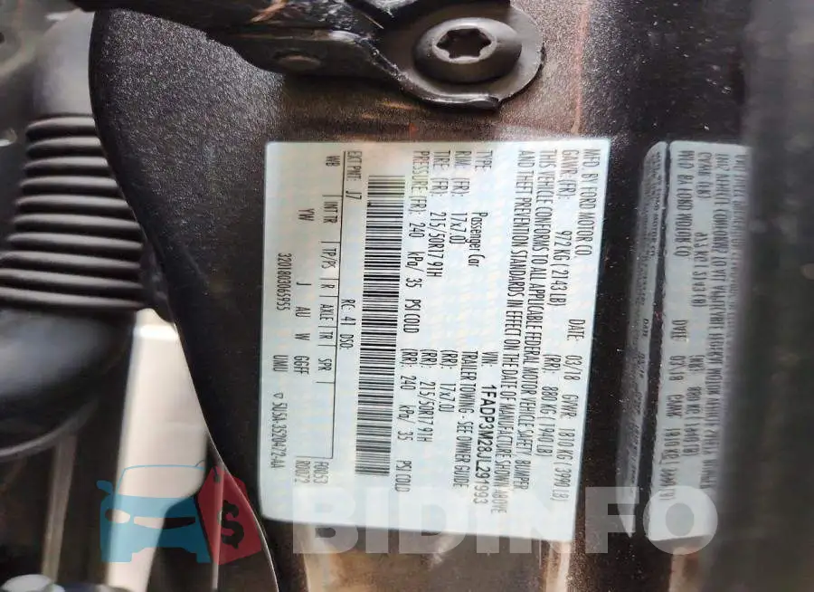 1FADP3M2/8JL29199 Photo# 13