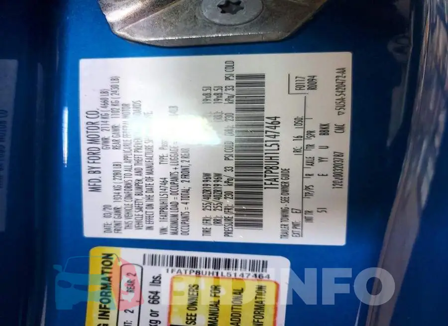1FATP8UH1L5147464 Photo# 12