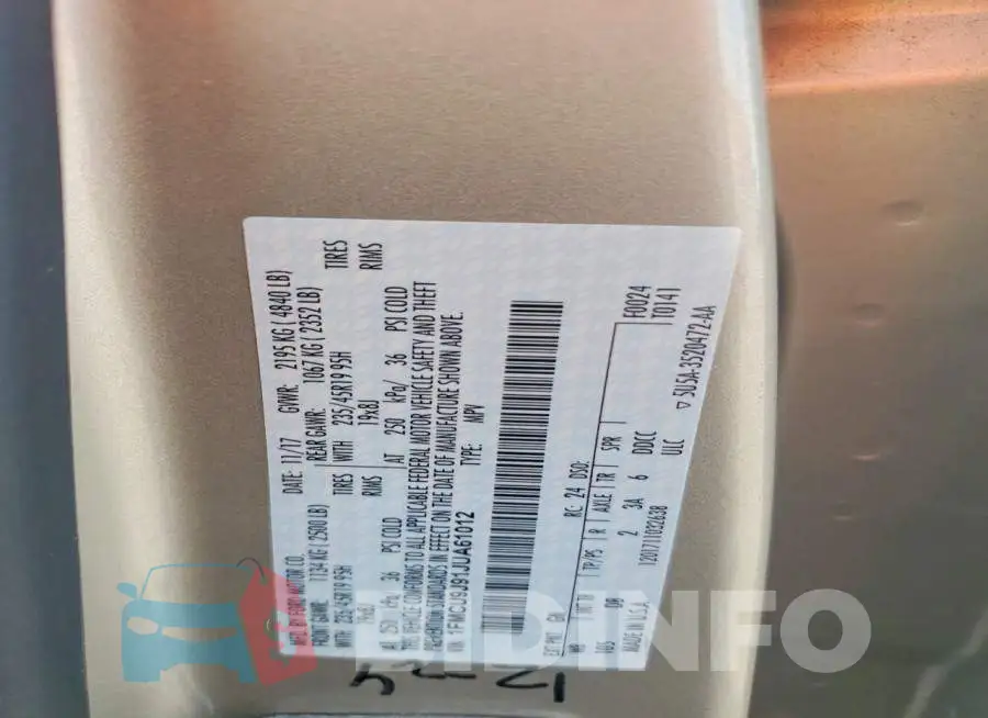 1FMCU9J91JUA61012 Photo# 13