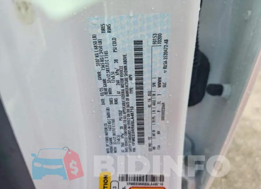 1FMEE0RR8SLA48710 Photo# 14