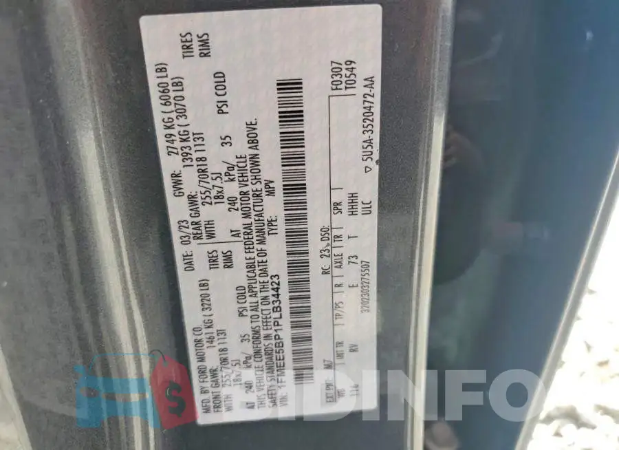 1FMEE5BP1PLB34423 Photo# 14