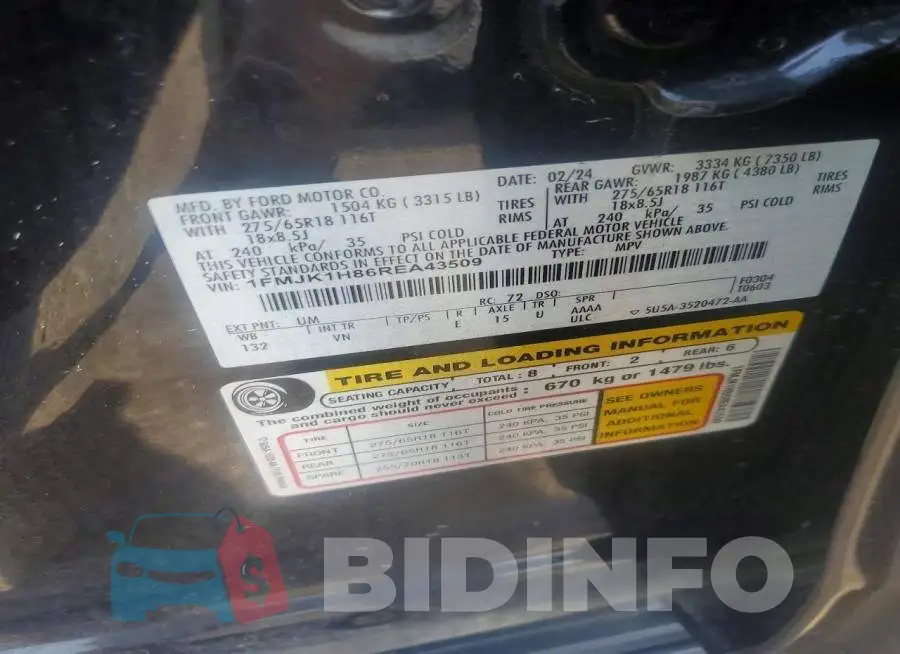 1FMJK1H86REA43509 Photo# 13