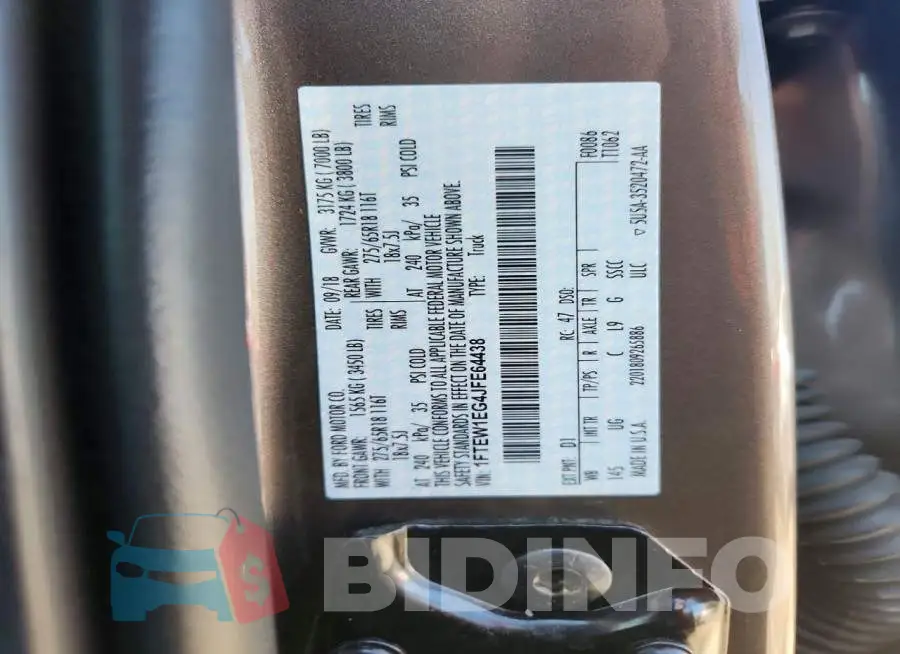 1FTEW1EG4JFE64438 Photo# 12