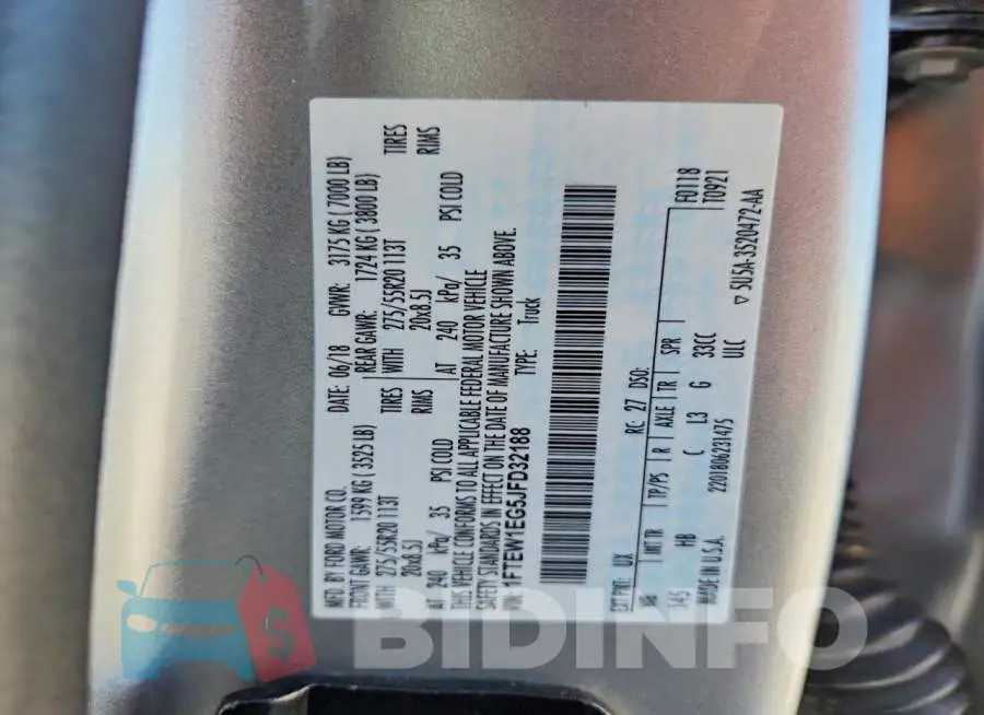 1FTEW1EG5JFD32188 Photo# 12