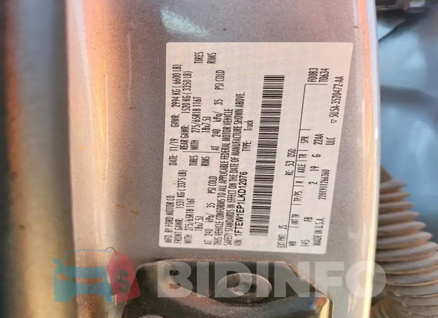 1FTEW1EP1LKD12076 Photo# 12