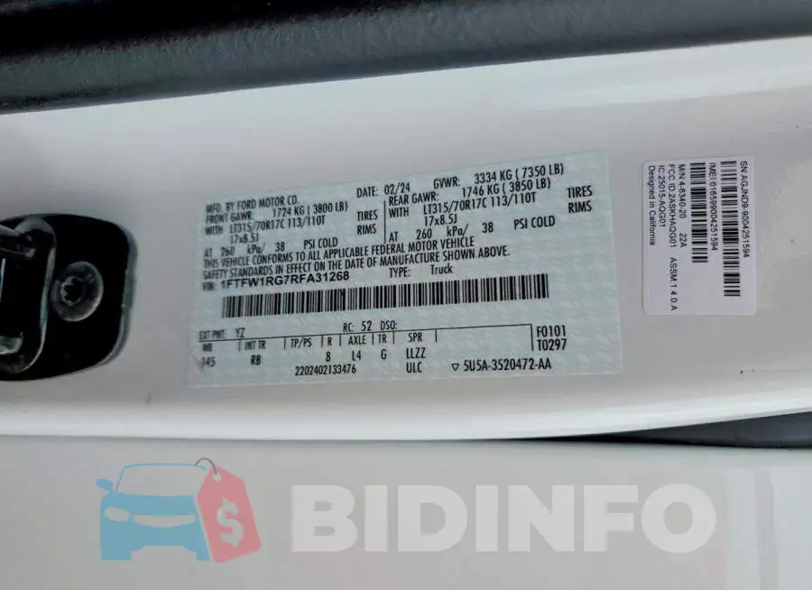 1FTFW1RG7RFA31268 Photo# 12