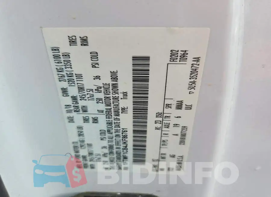 1FTMF1CB4JKF86761 Photo# 12