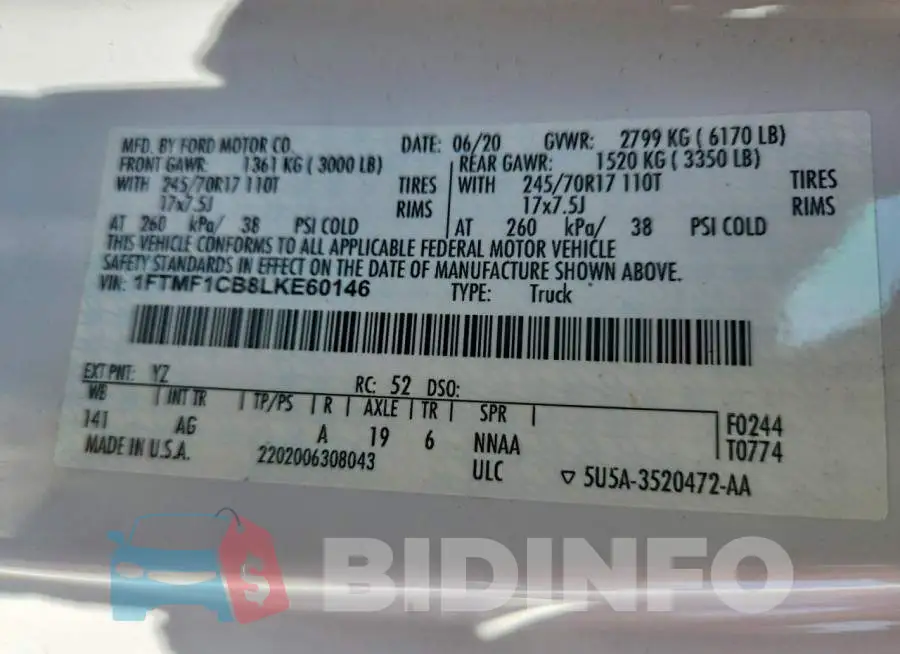 1FTMF1CB8LKE60146 Photo# 12