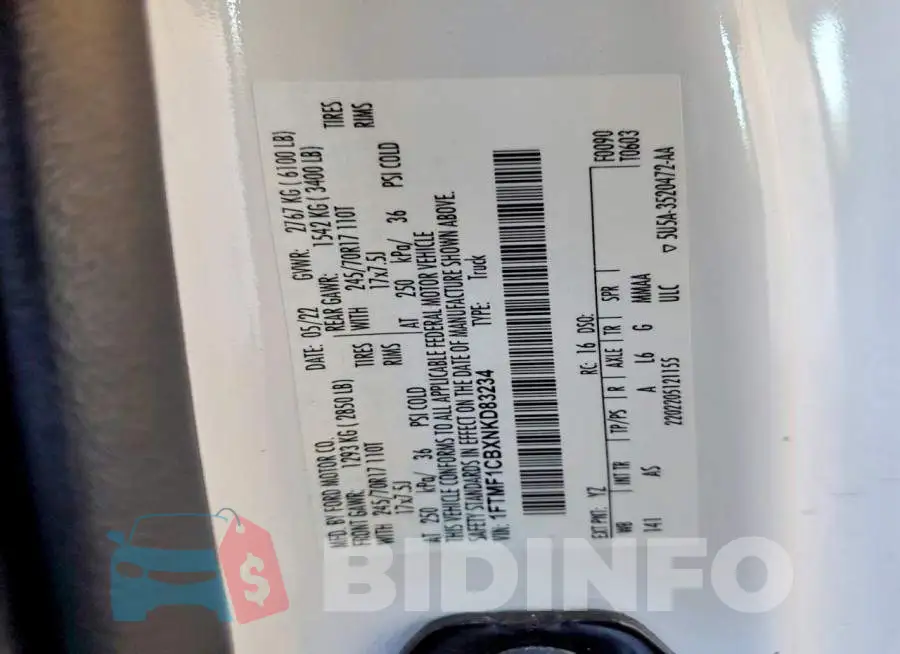 1FTMF1CBXNKD83234 Photo# 12