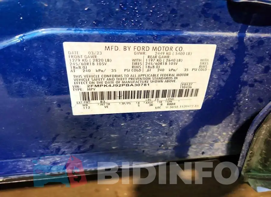 2FMPK4J92PBA30781 Photo# 13