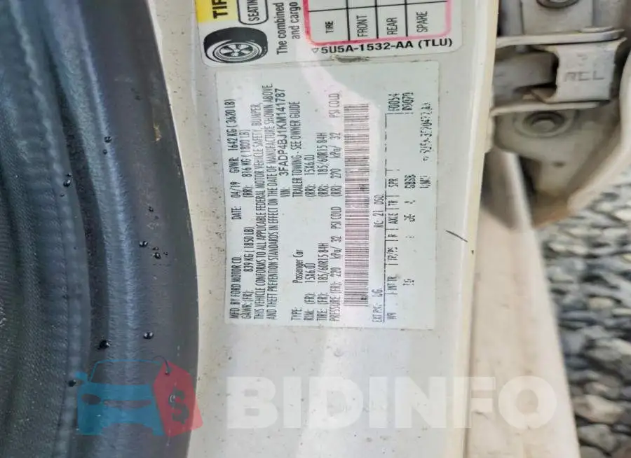 3FADP4BJ1KM141787 Photo# 12
