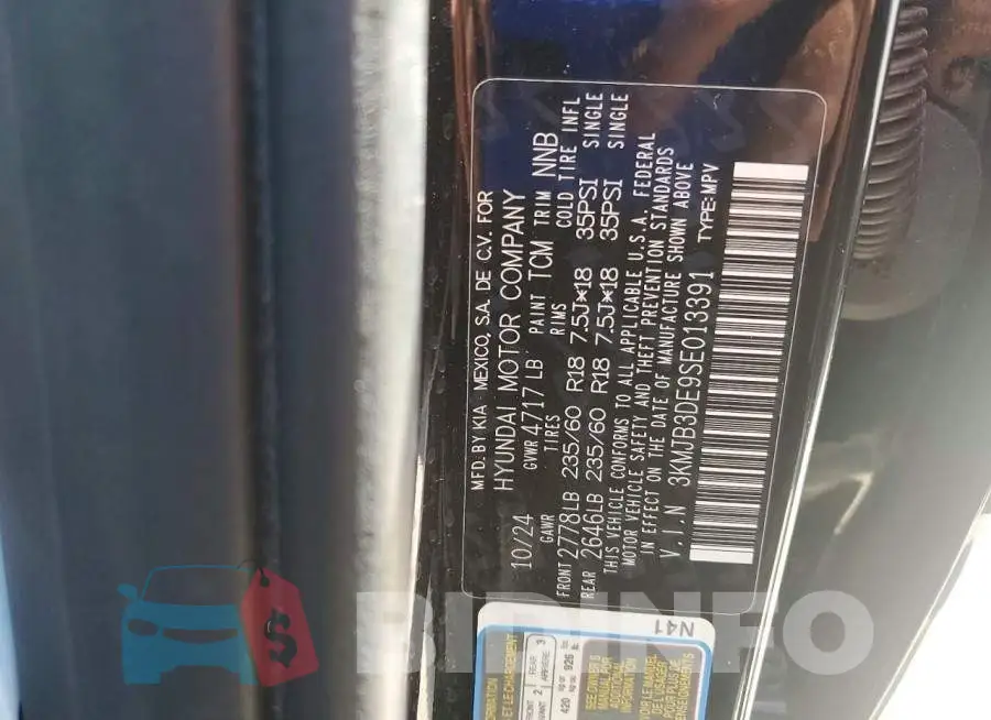 3KMJB3DE9SE013391 Photo# 12