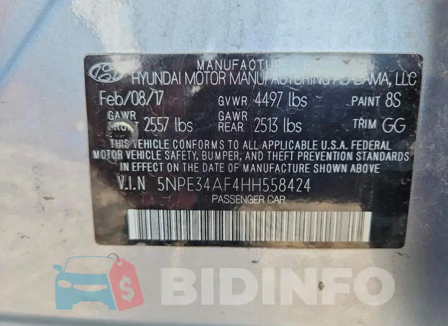 5NPE34AF4HH558424 Photo# 12