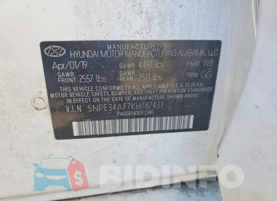 5NPE34AF7KH787431 Photo# 12