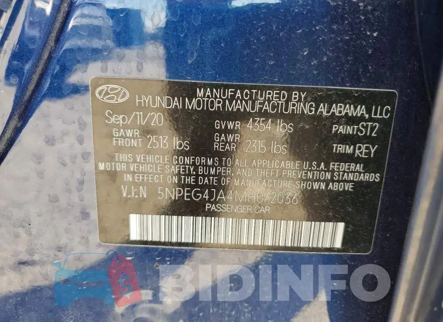 5NPEG4JA4MH072036 Photo# 12