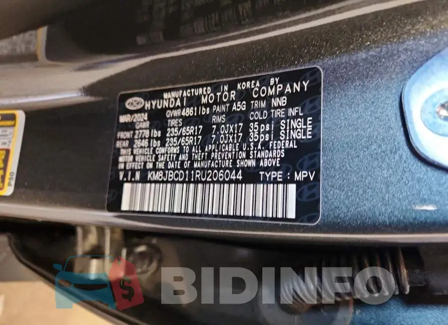 KM8JBCD11RU206044 Photo# 14