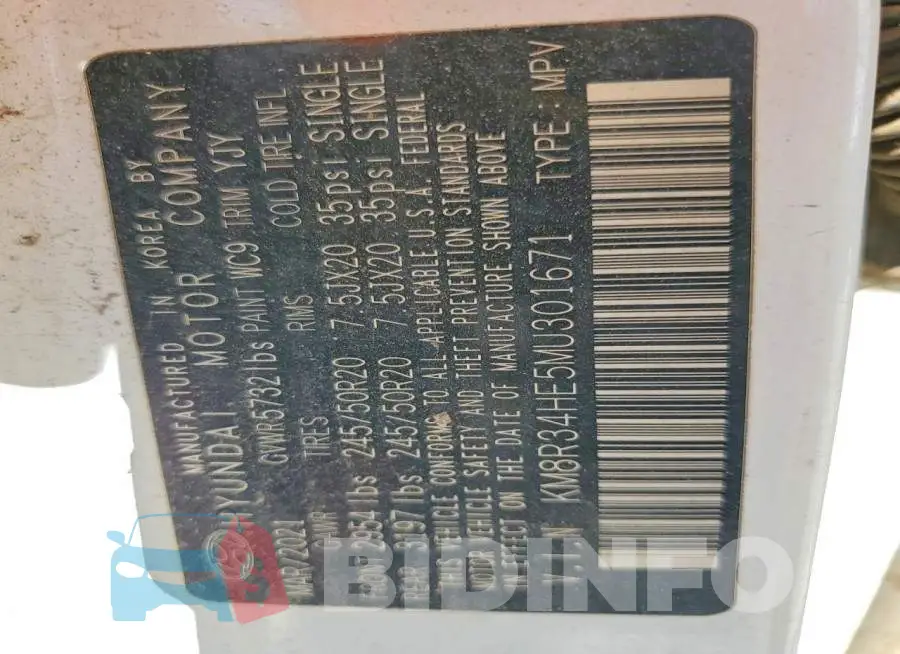 KM8R34HE5MU301671 Photo# 13