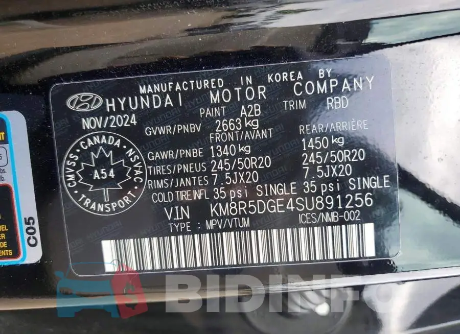 KM8R5DGE4SU891256 Photo# 13