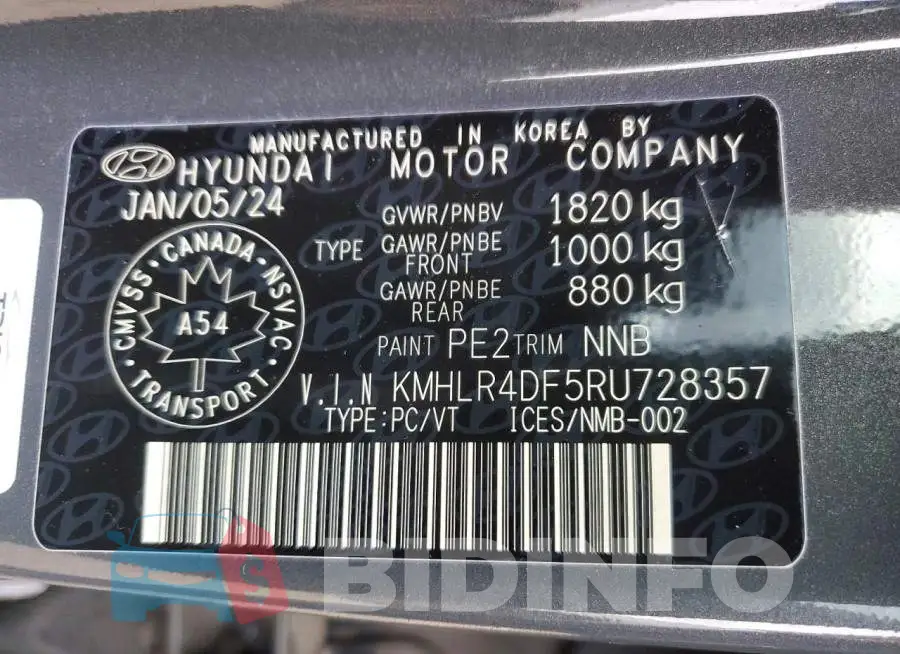 KMHLR4DF5RU728357 Photo# 13