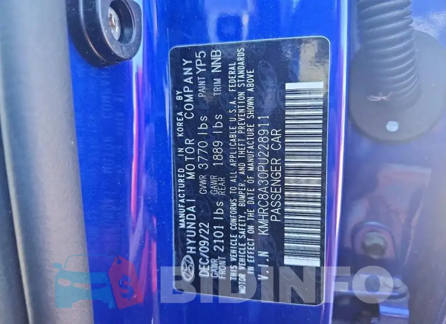 KMHRC8A30PU228911 Photo# 14