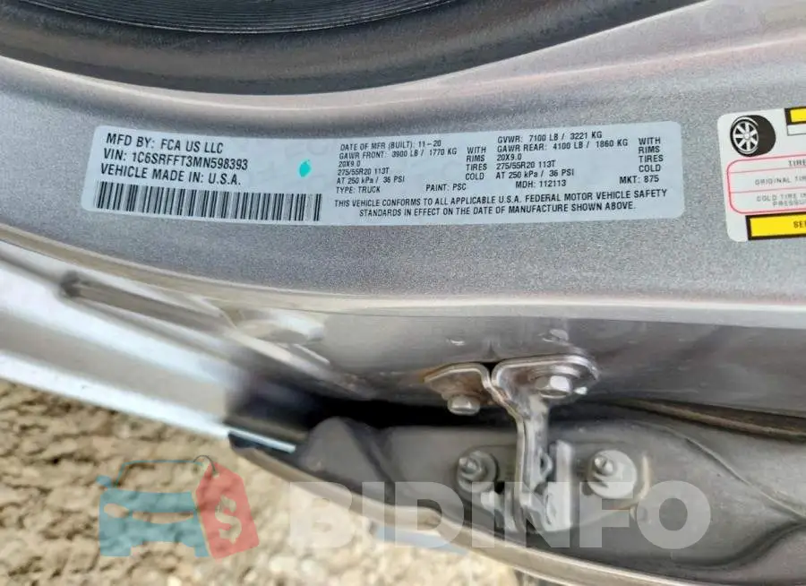 1C6SRFFT3MN598393 Photo# 12