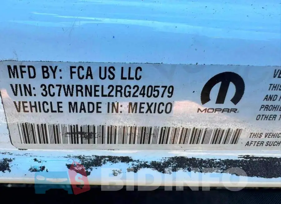 3C7WRNEL2RG240579 Photo# 10