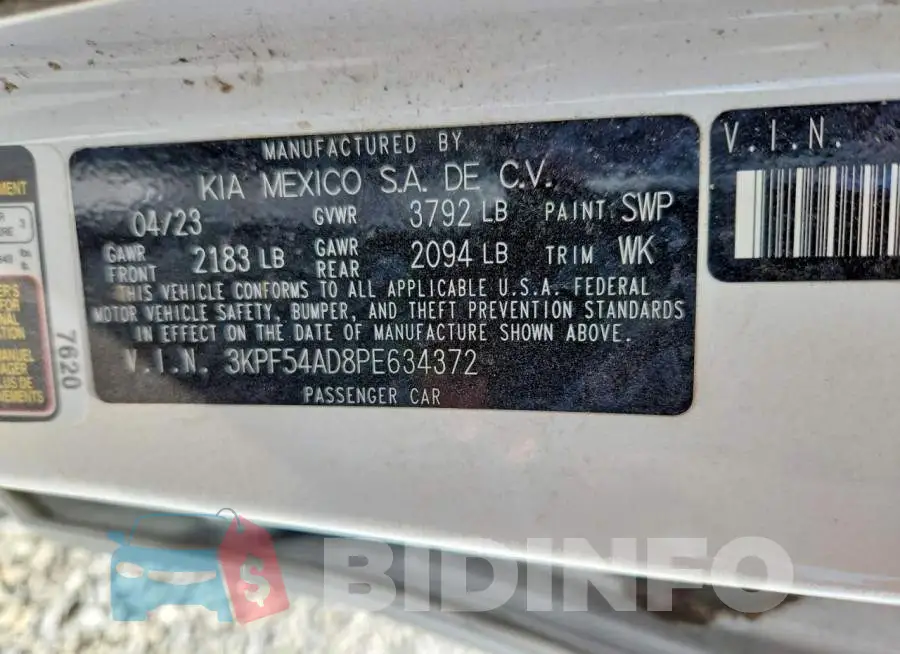 3KPF54AD8PE634372 Photo# 13