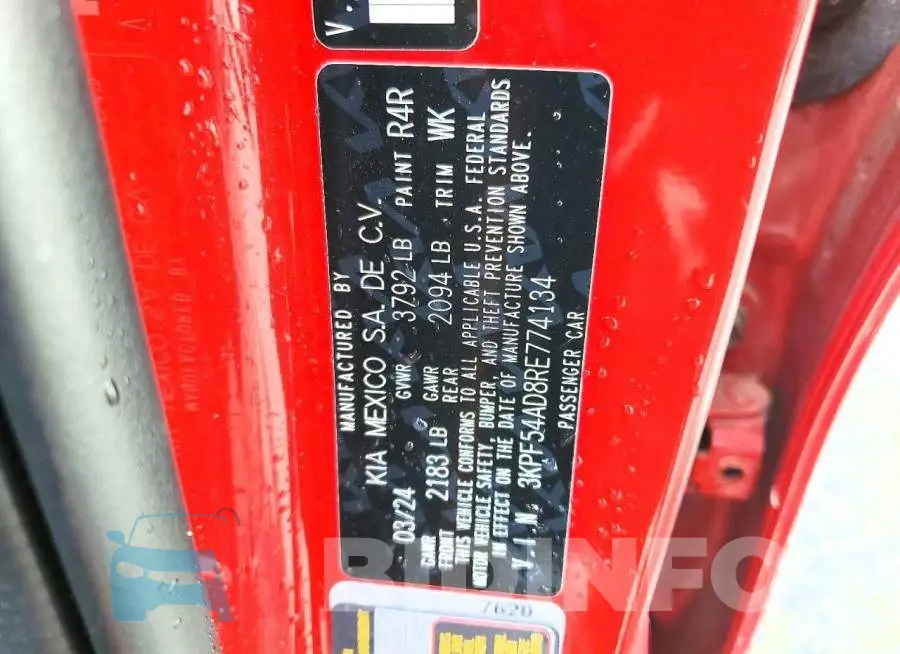 3KPF54AD8RE774134 Photo# 12