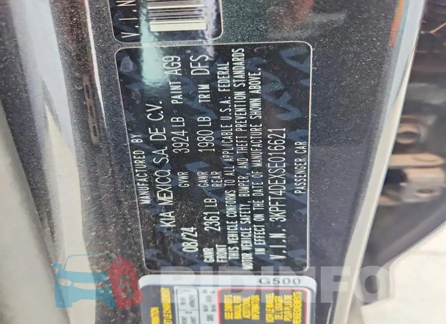 3KPFT4DEXSE016621 Photo# 12