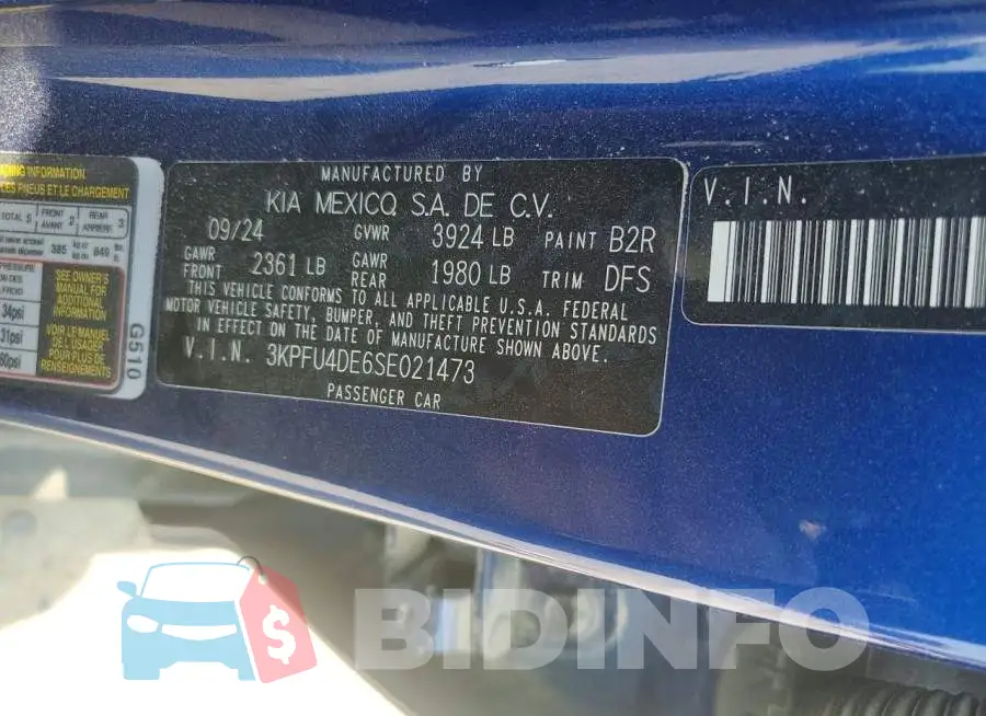 3KPFU4DE6SE021473 Photo# 12