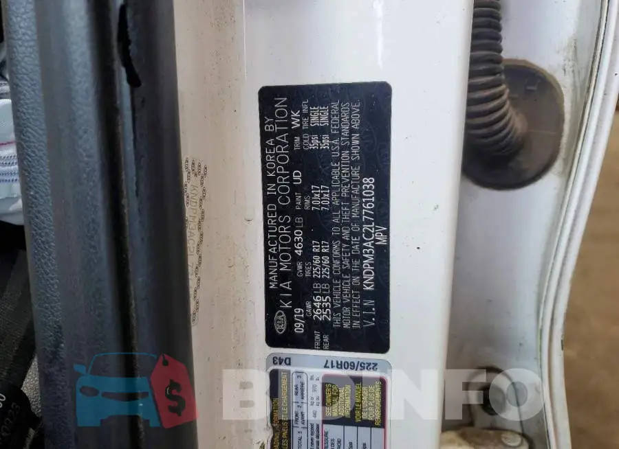 KNDPM3AC2L7761038 Photo# 12