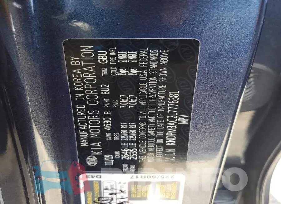 KNDPM3AC2L7776381 Photo# 12