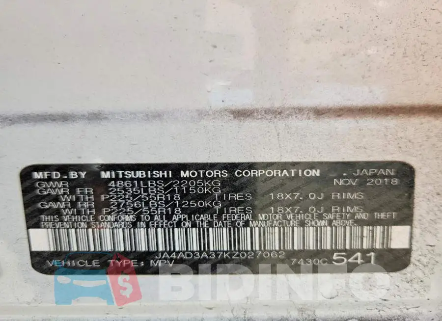JA4AD3A37KZ027062 Photo# 14