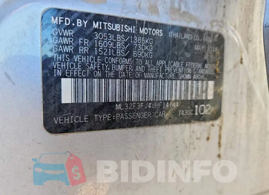 ML32F3FJ4JHF14144 Photo# 12