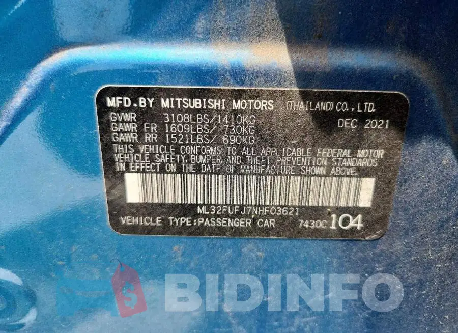 ML32FUFJ7NHF03621 Photo# 12