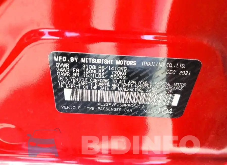 ML32FVFJ5NHF05213 Photo# 13