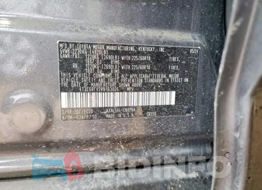 4T3E6RFV2RU163026 Photo# 13