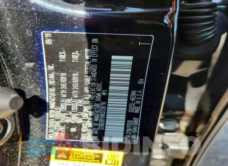 5TDBZRFHXKS728716 Photo# 13