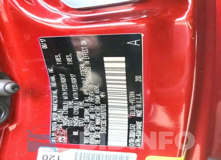 5TDYZ3DC1HS870783 Photo# 13