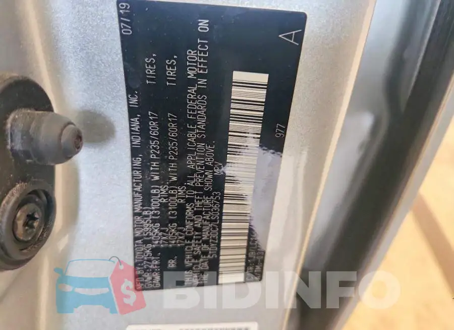 5TDYZ3DC7LS036753 Photo# 13