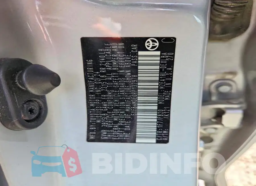 5YFB4MDE0RP132978 Photo# 12