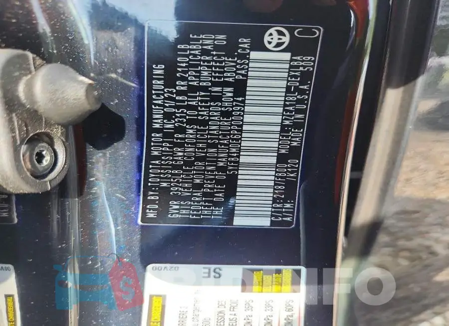 5YFB4MDE6PP009974 Photo# 12