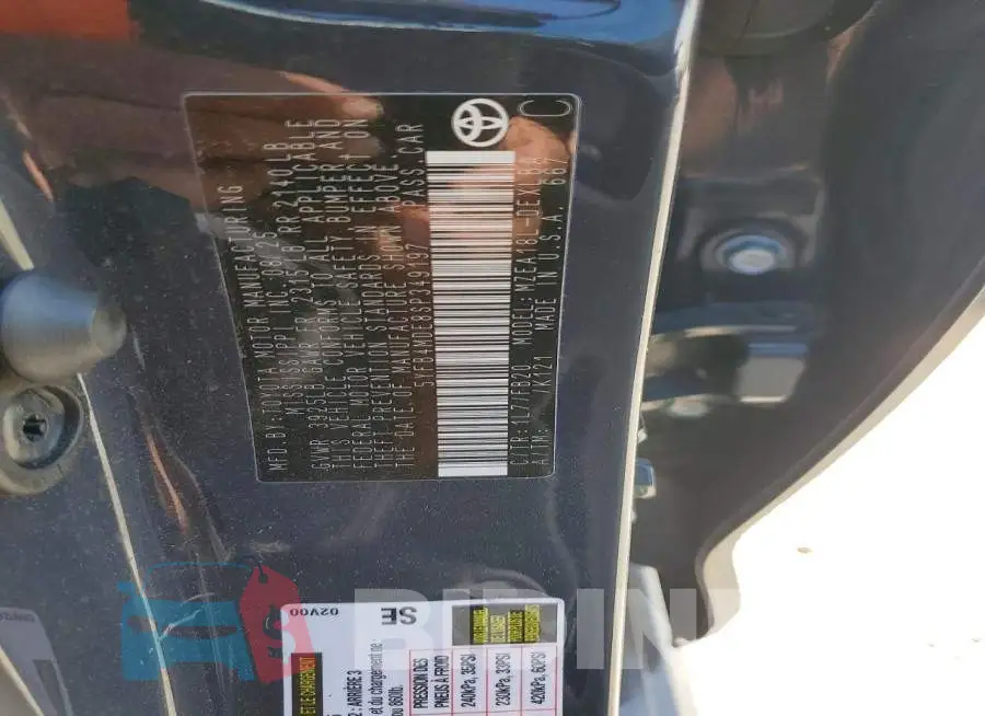 5YFB4MDE8SP349197 Photo# 12