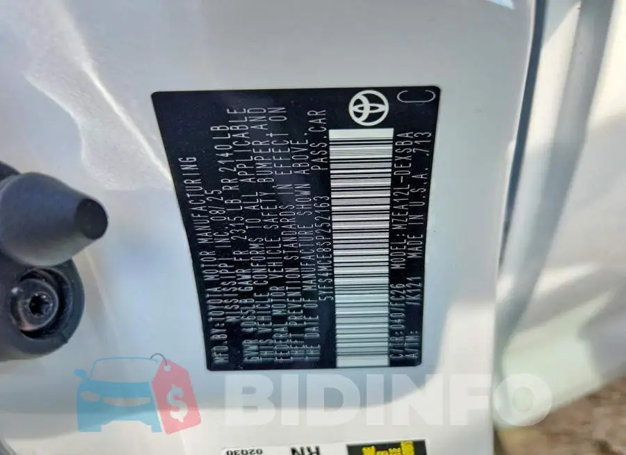 5YFS4MCE8SP252163 Photo# 13