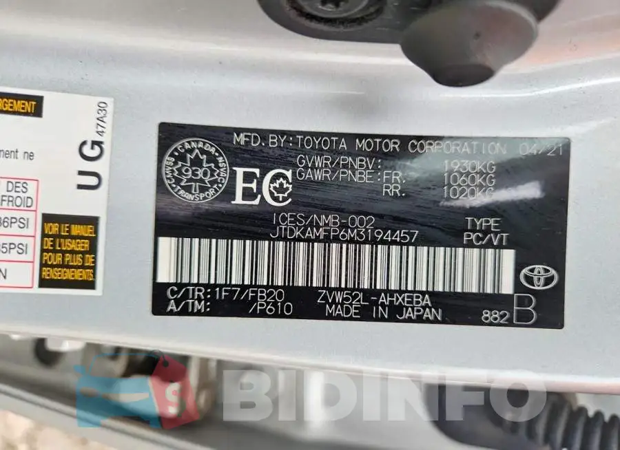 JTDKAMFP6M3194457 Photo# 12
