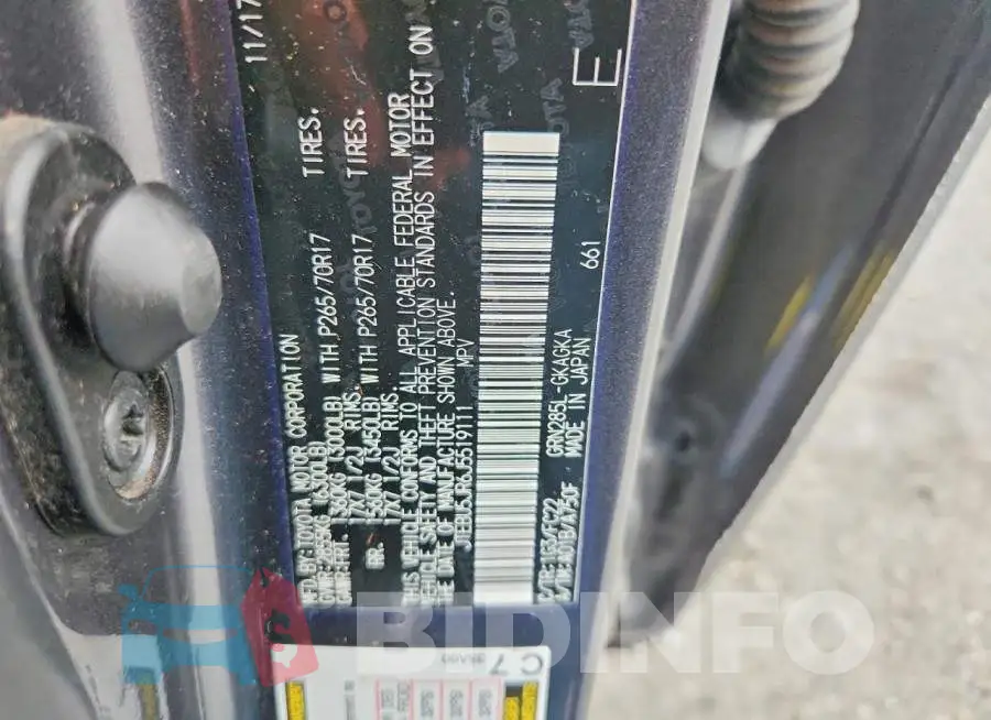 JTEBU5JR6J5519111 Photo# 13