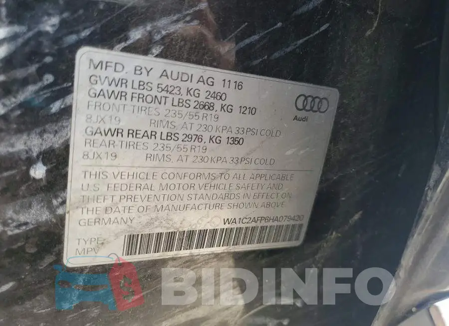 WA1C2AFP6HA079420 Photo# 13